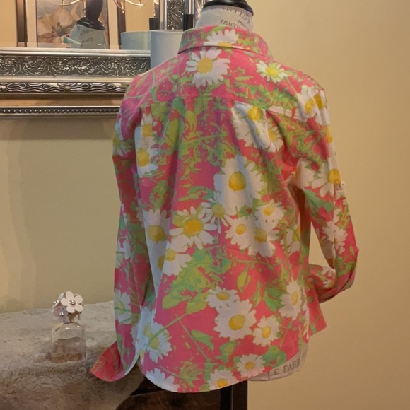 Lilly Pulitzer Long Sleeve Button-Down Floral Shirt - Picture 7 of 11